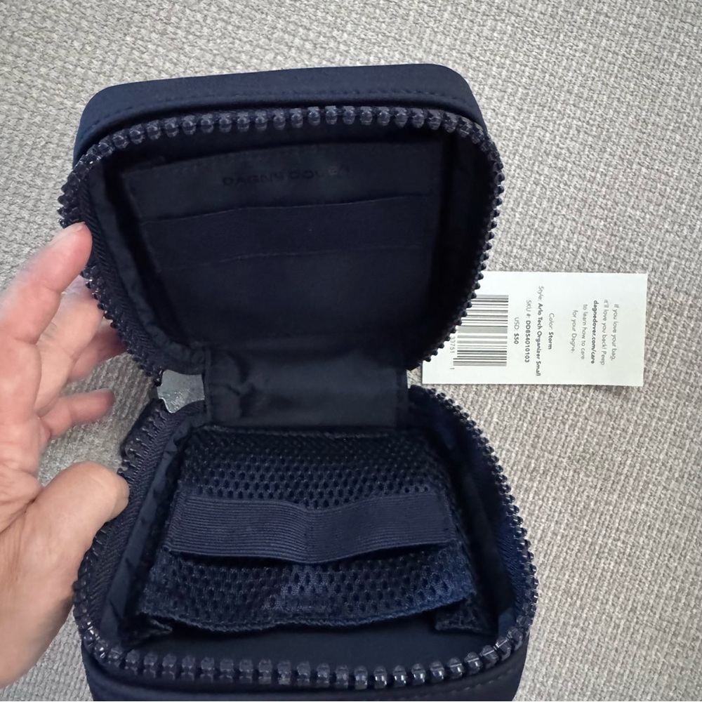 Dagne Dover Navy Blue Arlo Tech Organizer small Case - Picture 6 of 9